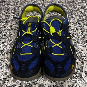 The North Face Kids Blue and Neon Sandals